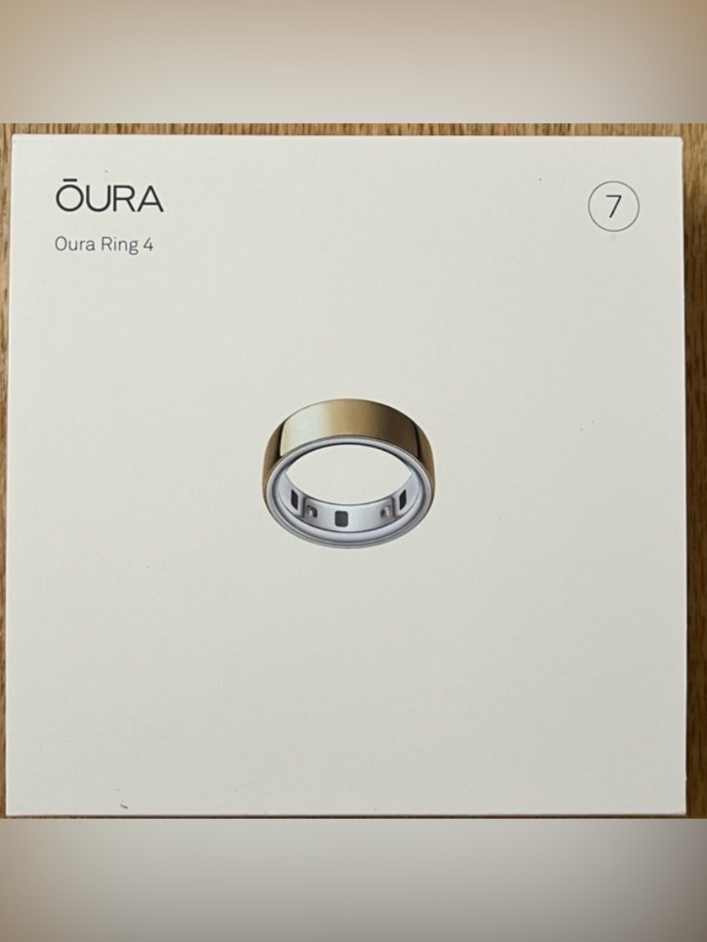 Brand NEW Oura Ring 4 - Gold - Size 7 (With Charger and Unopened)